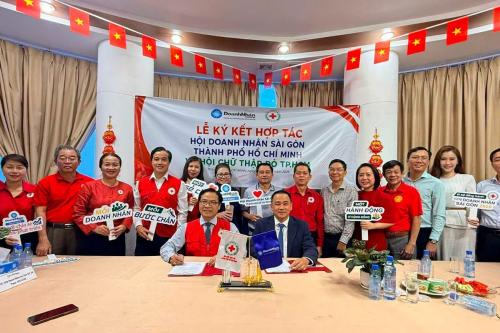 Hội Doanh nhân Sài Gòn Thành phố Hồ Chí Minh và Hội Chữ Thập Đỏ TP. Hồ Chí Minh Ký kết thỏa thuận hợp tác giai đoạn 2026 - 2031